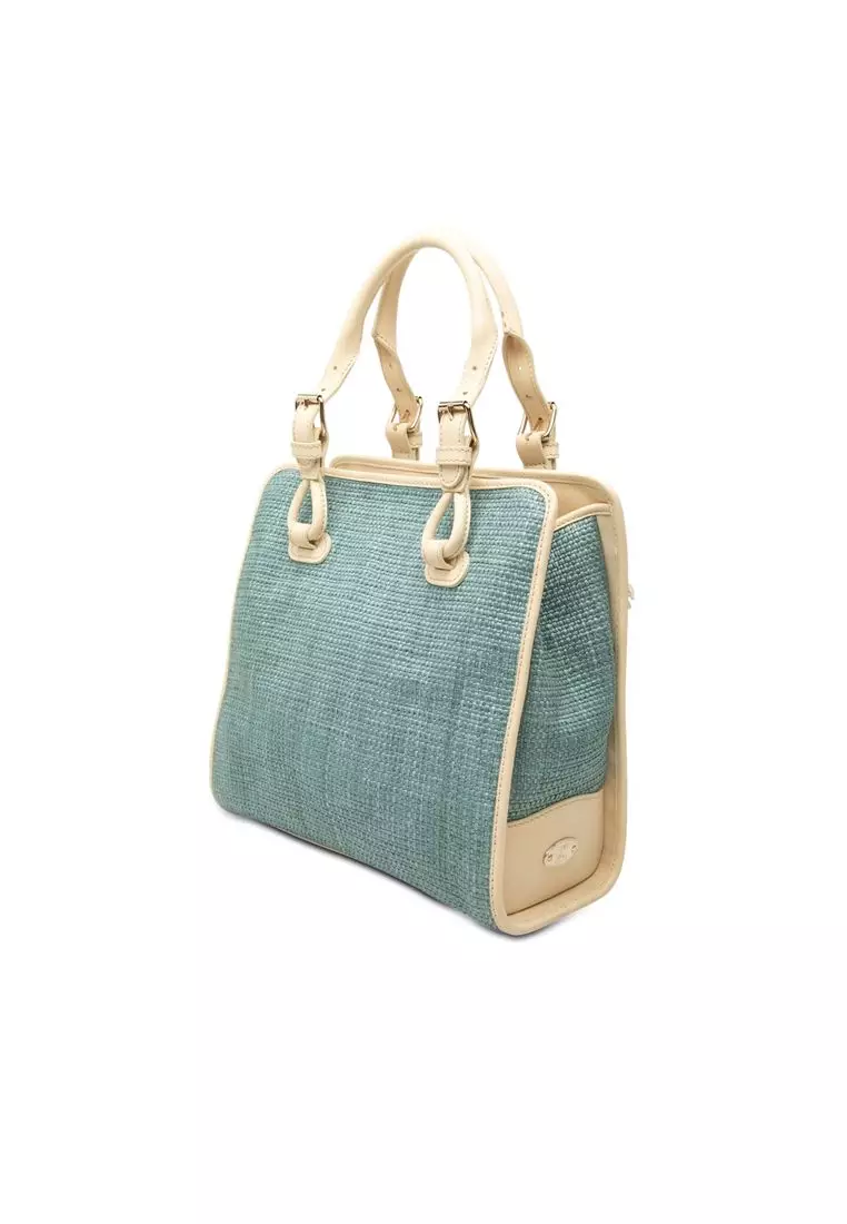 Pre-Loved Celine Raffia Boogie Handbag