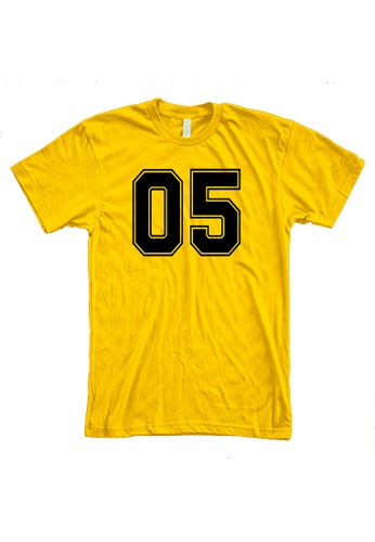 MRL Prints yellow Number Shirt 05 T-Shirt Customized Jersey 21E01AA21B7897GS_1