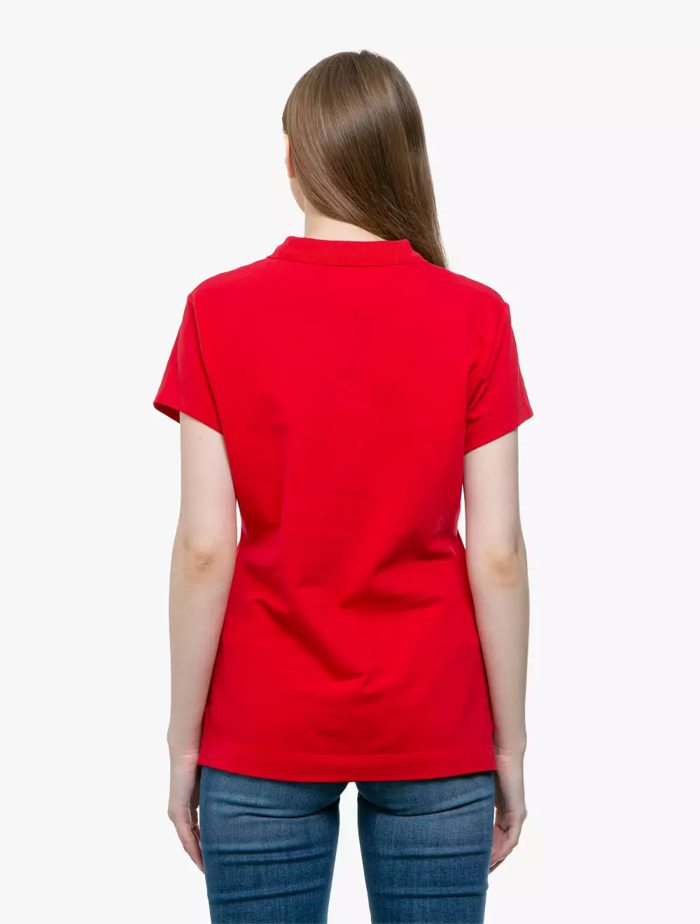 TOMMY HILFIGER - SLIM CRPRT LOGO POLO - RED - RED