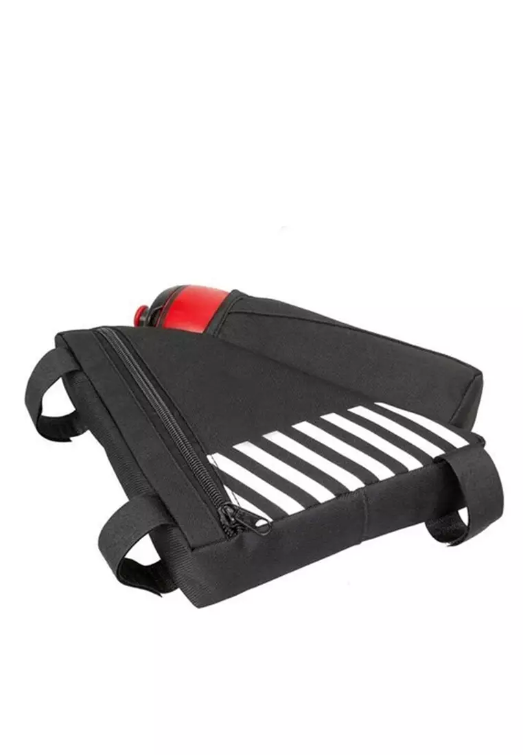 Qian Tas Sepeda Waterproof Dengan Holder Botol Minum Material Polyester ORIGINAL - Black