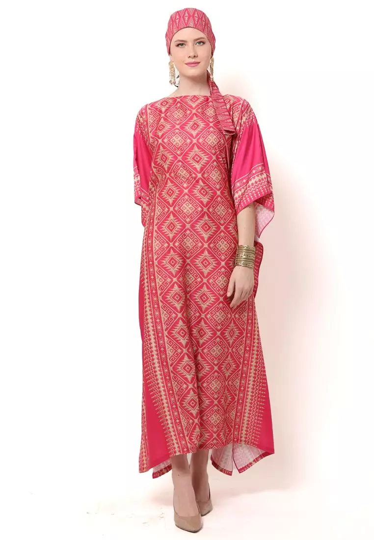 Kanzi Exclusive Short Sleeve Songket Kaftan
