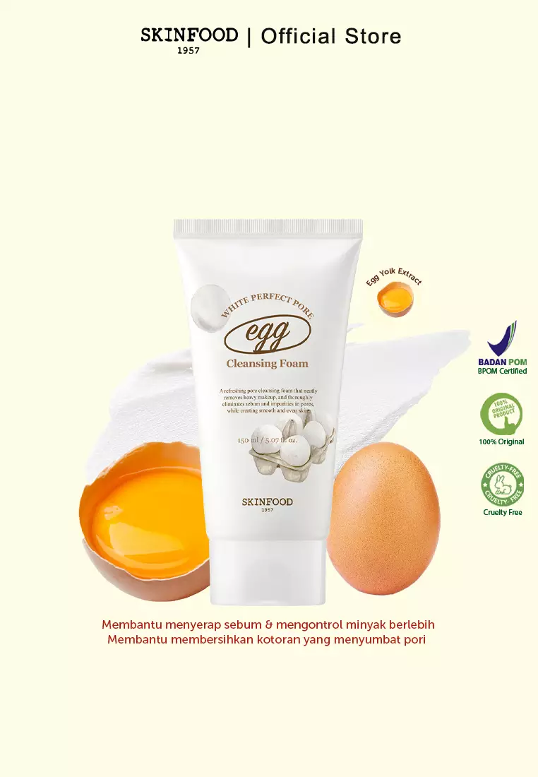 SKINFOOD - Egg White Perfect Pore Cleansing Foam