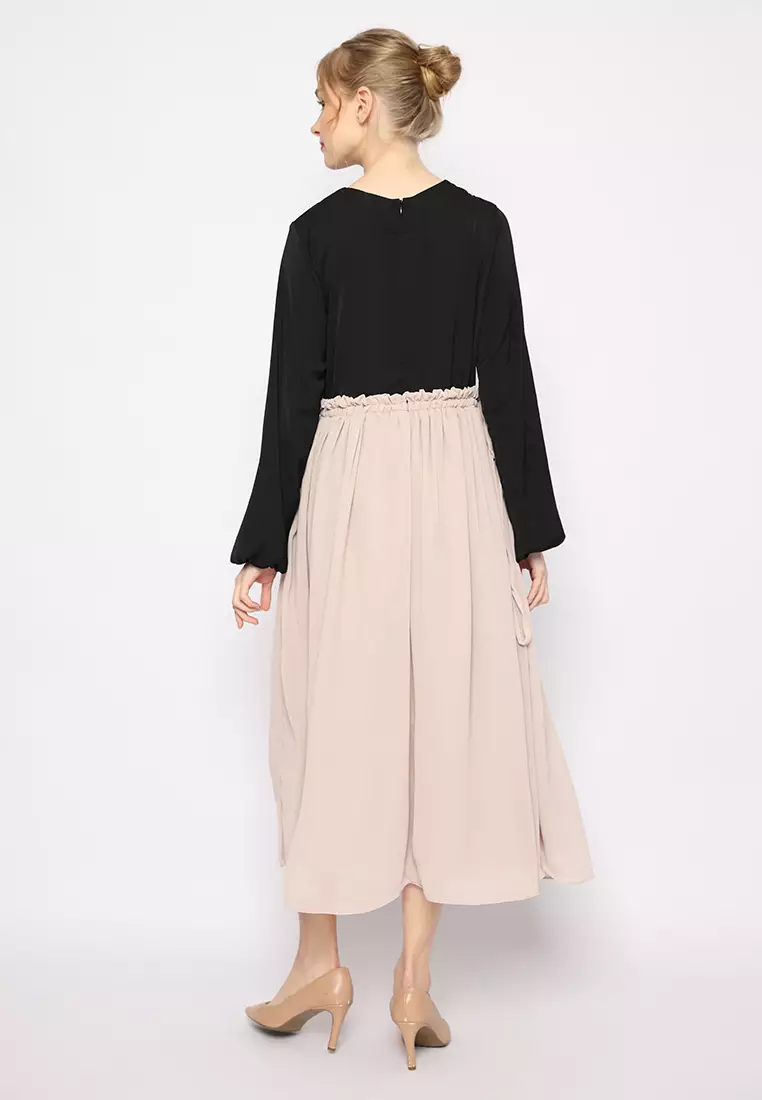 Azalea Midi Dress Nude Pink