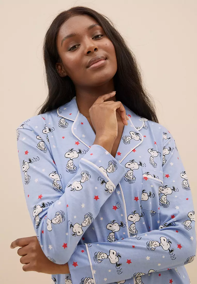 Jual Marks Spencer Snoopy Cotton Rich Nightshirt Original