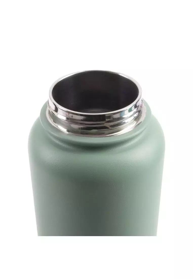 Oasis Stainless Steel Insulated Sports Water Bottle with Screw Cap 1.1L - Sage Green