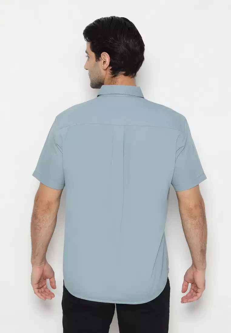 POLICE Kemeja Polos Cotton Regular Fit Pria