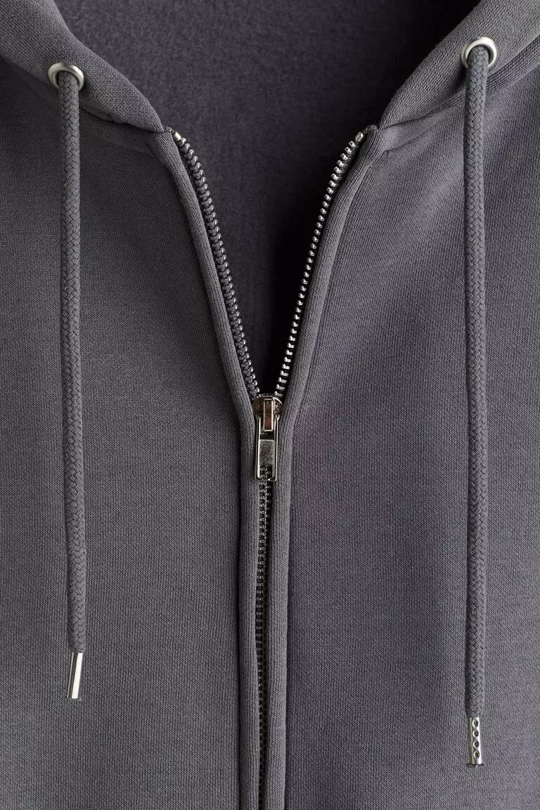 Zip-through hoodie