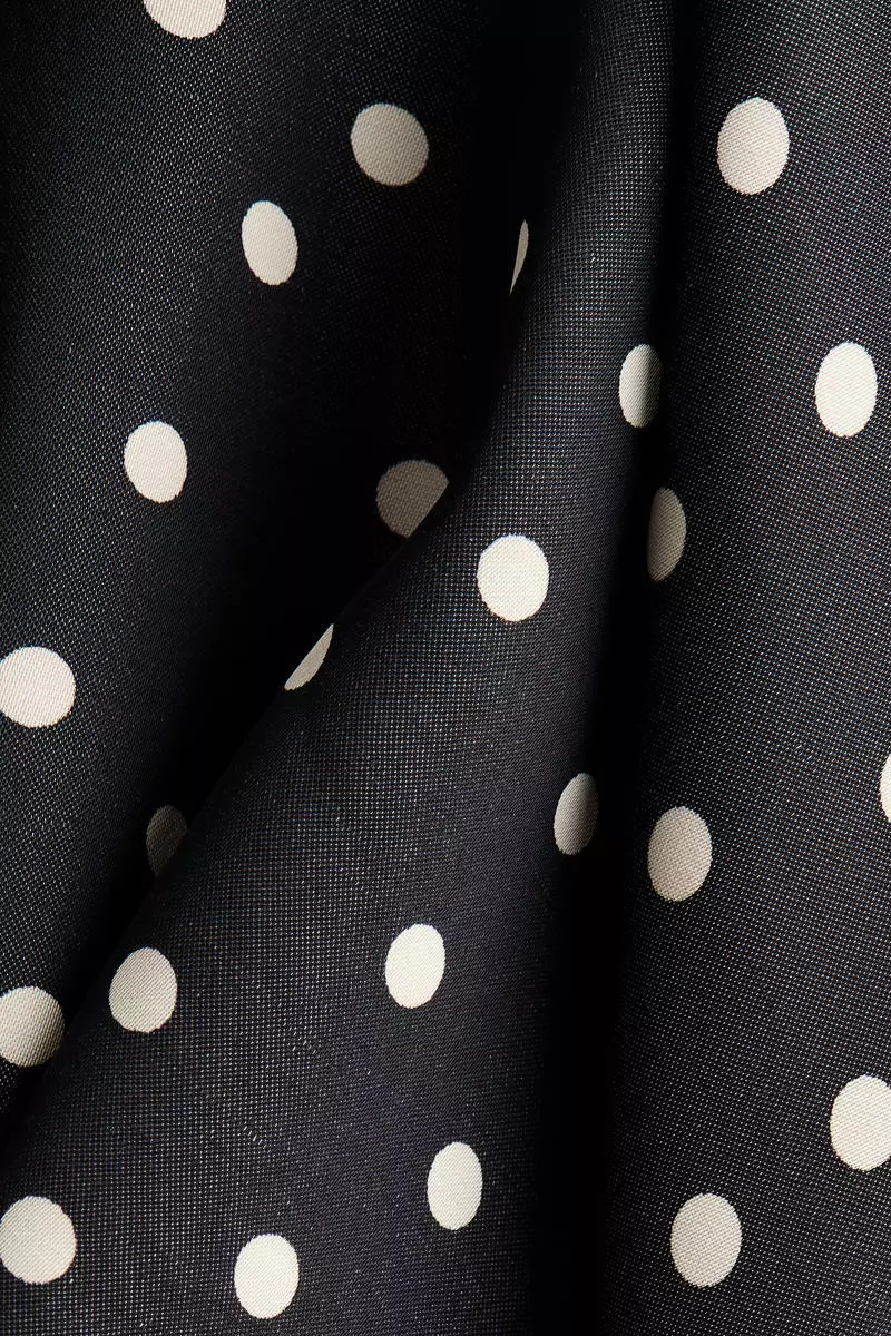 Scarf-detail satin dress