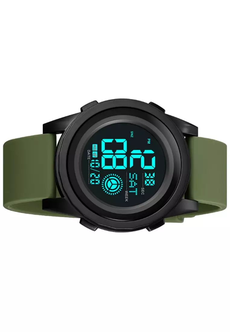 Jam Tangan Digital Pria Waterproof Many Function Strap Tali Material PU Silicone IR98 ORIGINAL