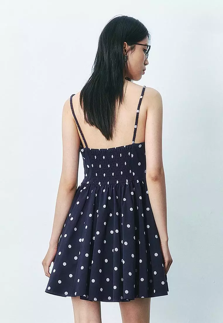 Dotted Cami A-Line Dresses