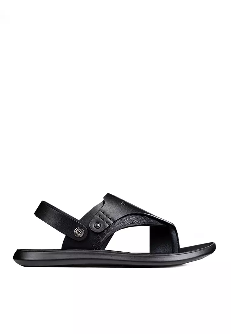 Discount on Twenty Eight Shoes  shoes - SKU: VANSA Embossed Cow Leather Two-Wear Sandals VSM-S55906