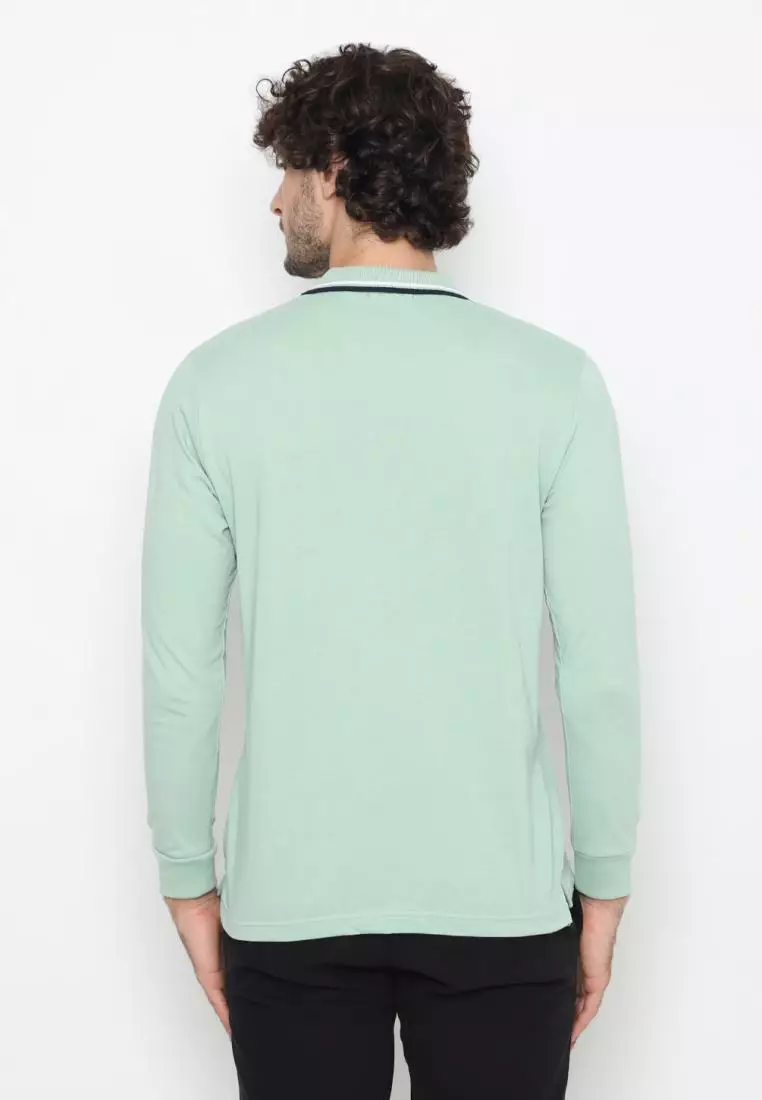 Matsuda Kaos Polo Shirt Lengan Panjang Pria Kerah Kasuga