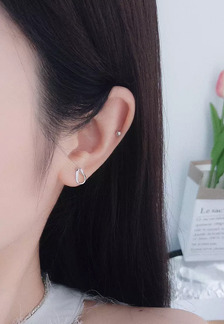 Buy LYCKA LDR9237 S925 Silver Trendy Earrings 2024 Online ZALORA