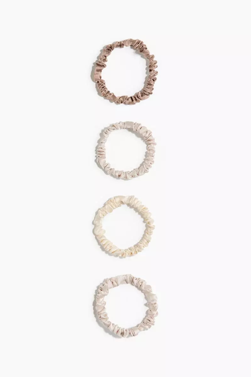 4-pack silk scrunchies