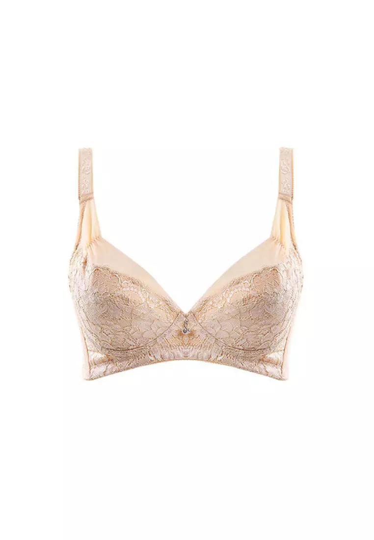 ZITIQUE Women's Thin 3/4 Cup Soft-wired Bra - Gold 2024, Buy ZITIQUE  Online