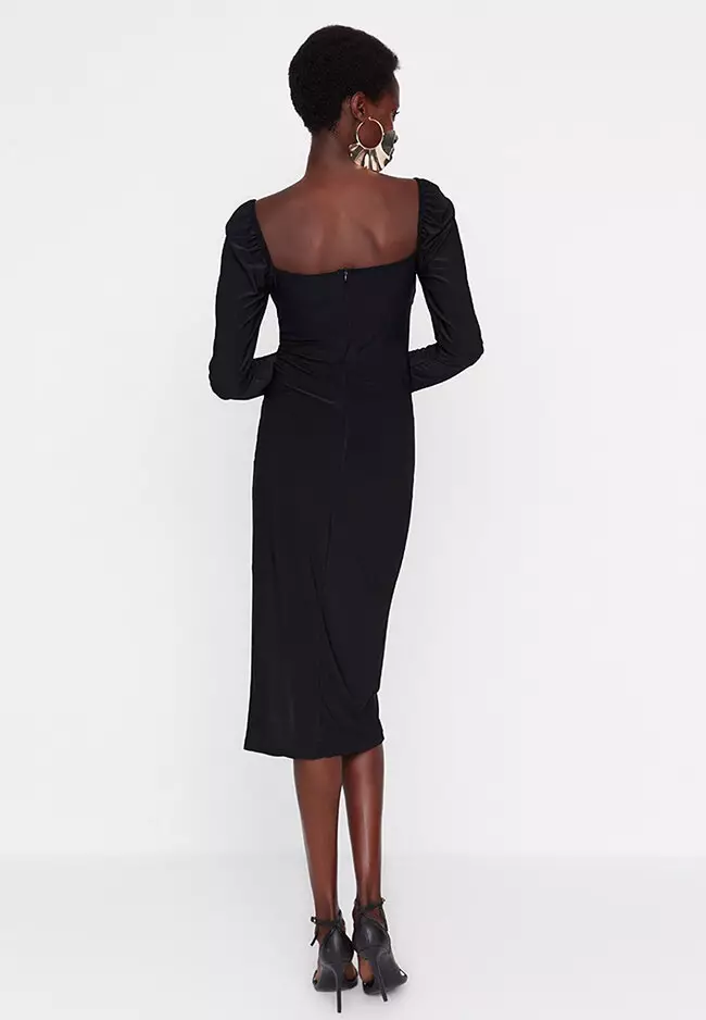 Ruched Midi Dress