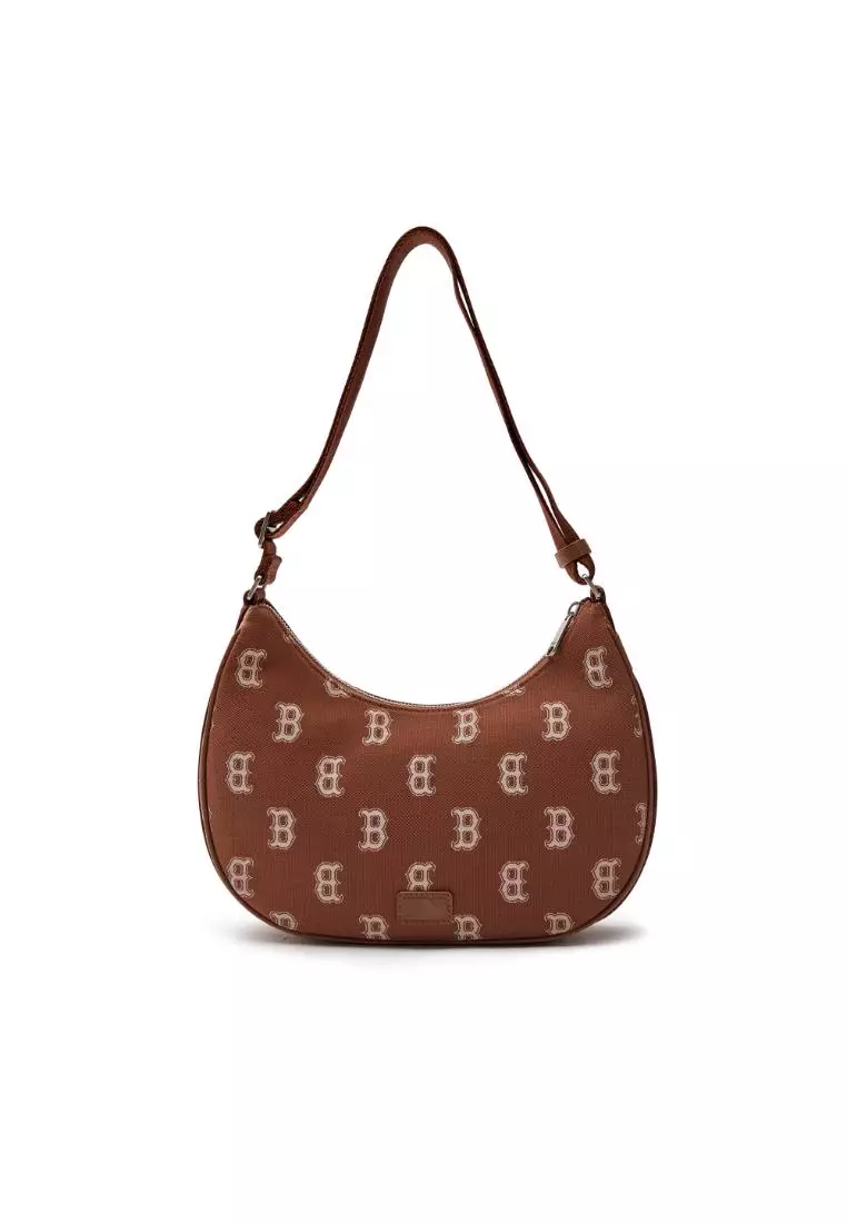 BIG CLASSIC MONOGRAM JACQUARD L-HOBO BAG BOSTON RED SOX