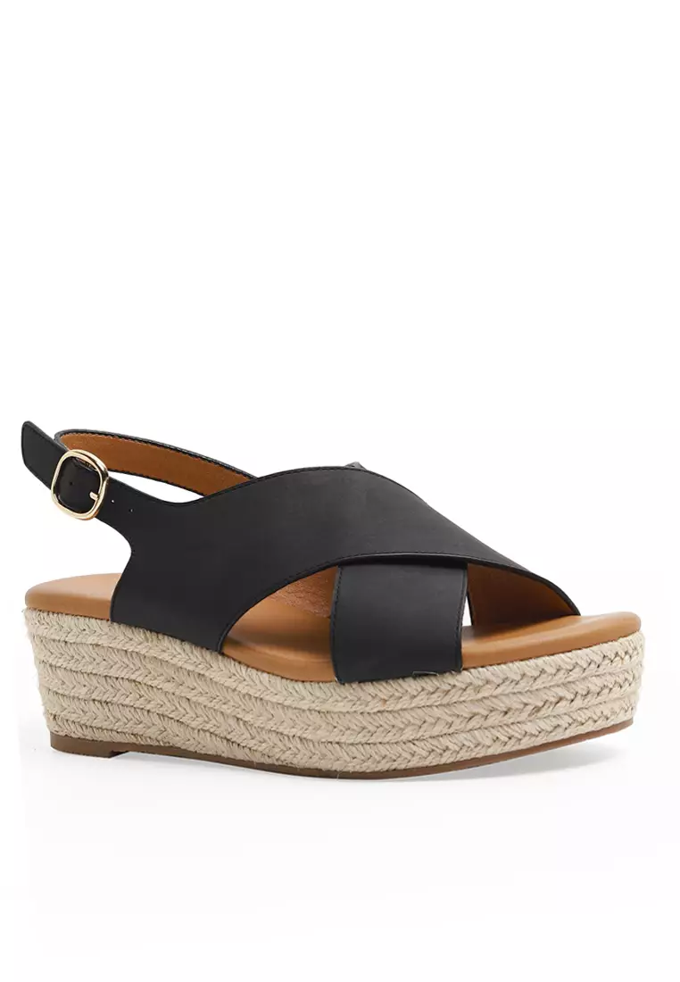 Discount on Twenty Eight Shoes  shoes - SKU: Cross Strap Wedge Espadrilles ALM3035-3