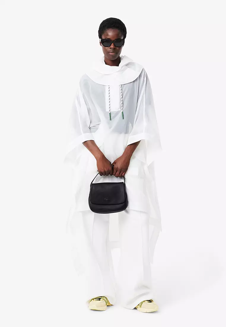 City Court Grain Leather Flap Close Bag