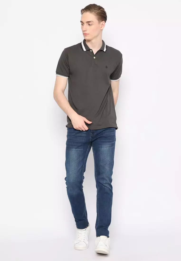 MATSUDA Kaos Polo Shirt Pria Kerah Aioi