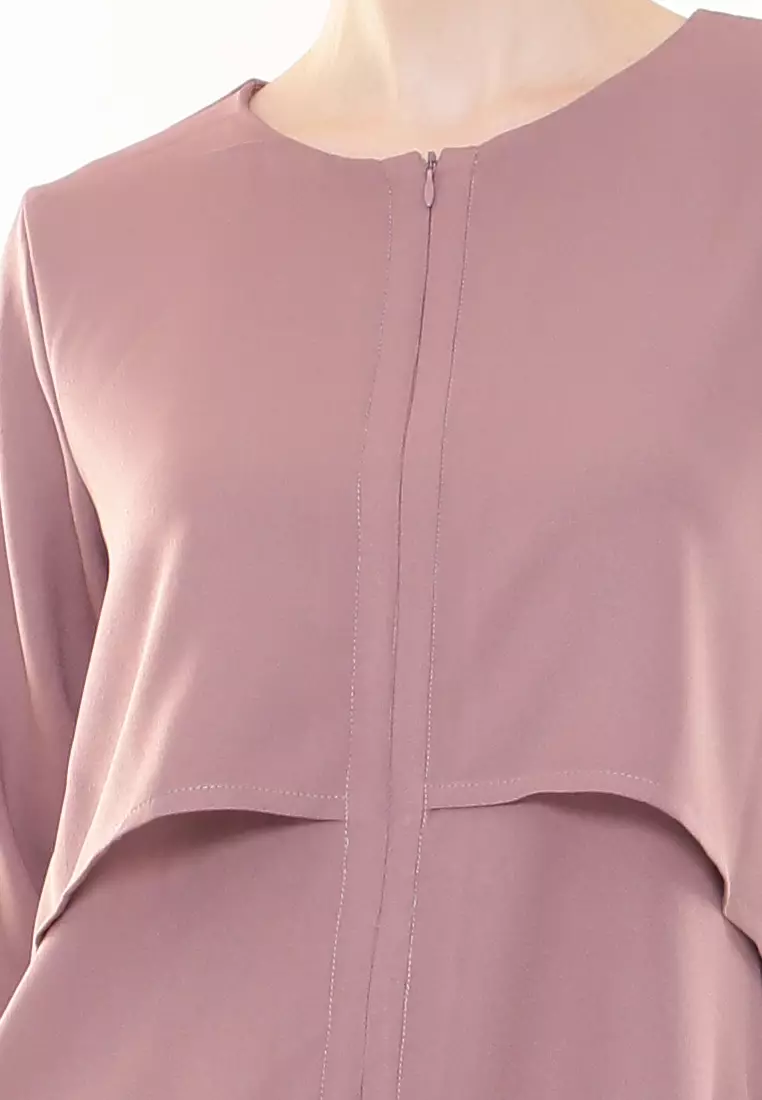 Aubrey Long Top Nursing Friendly in Dusty Pink