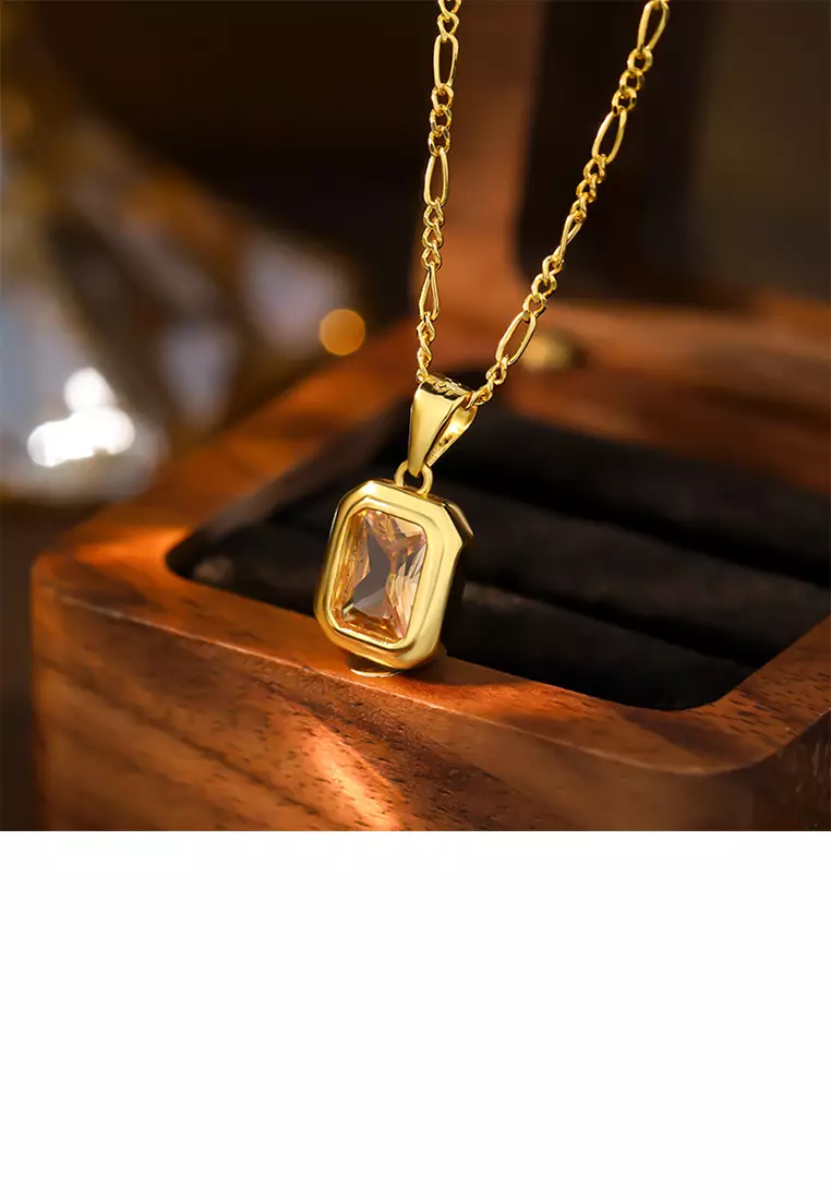 Buy Mooclife 925 Sterling Silver Plated Gold Fashion Simple