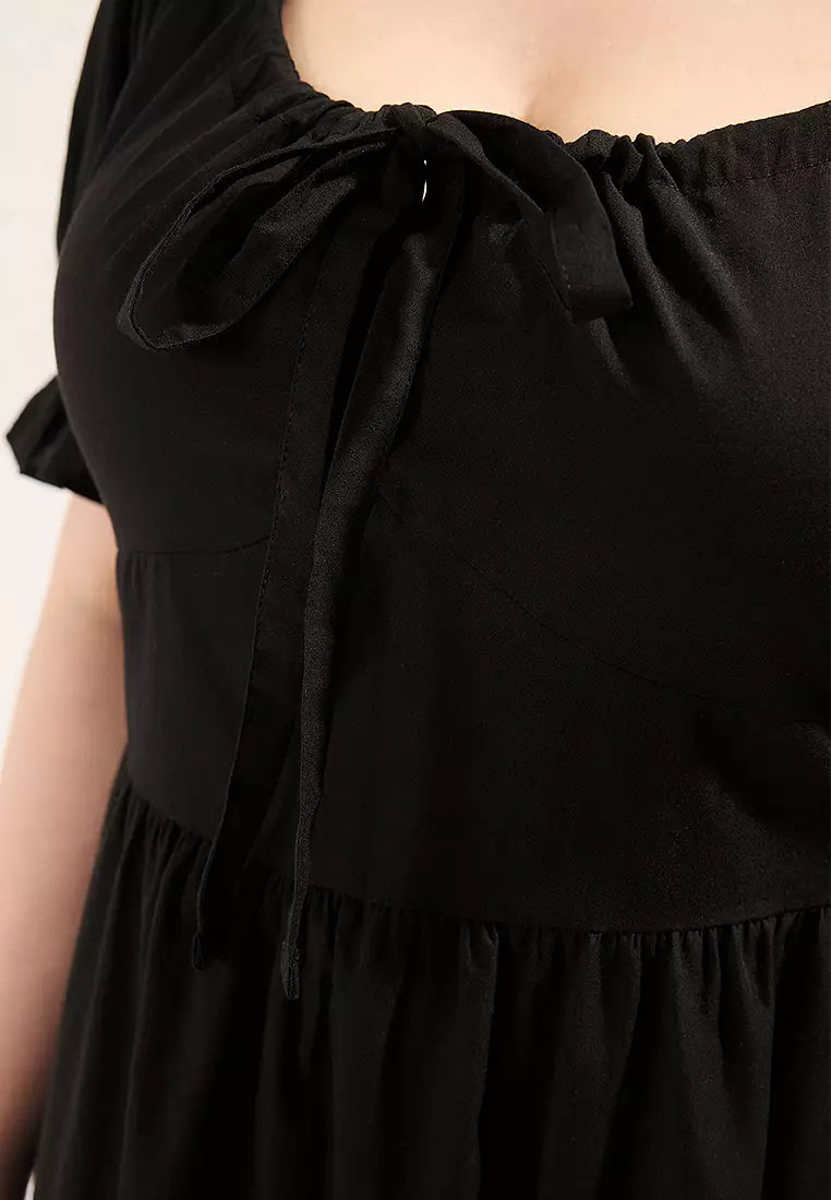 Plus Size Cotton Midi Dress