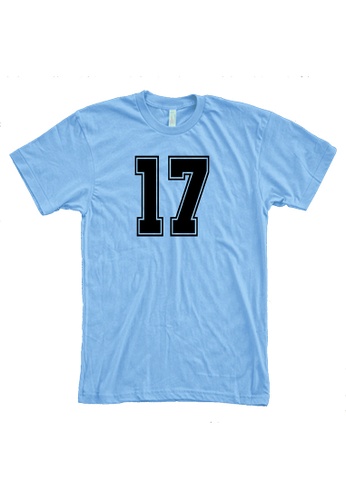 MRL Prints blue Number Shirt 17 T-Shirt Customized Jersey BC8F2AA9BF3BFEGS_1