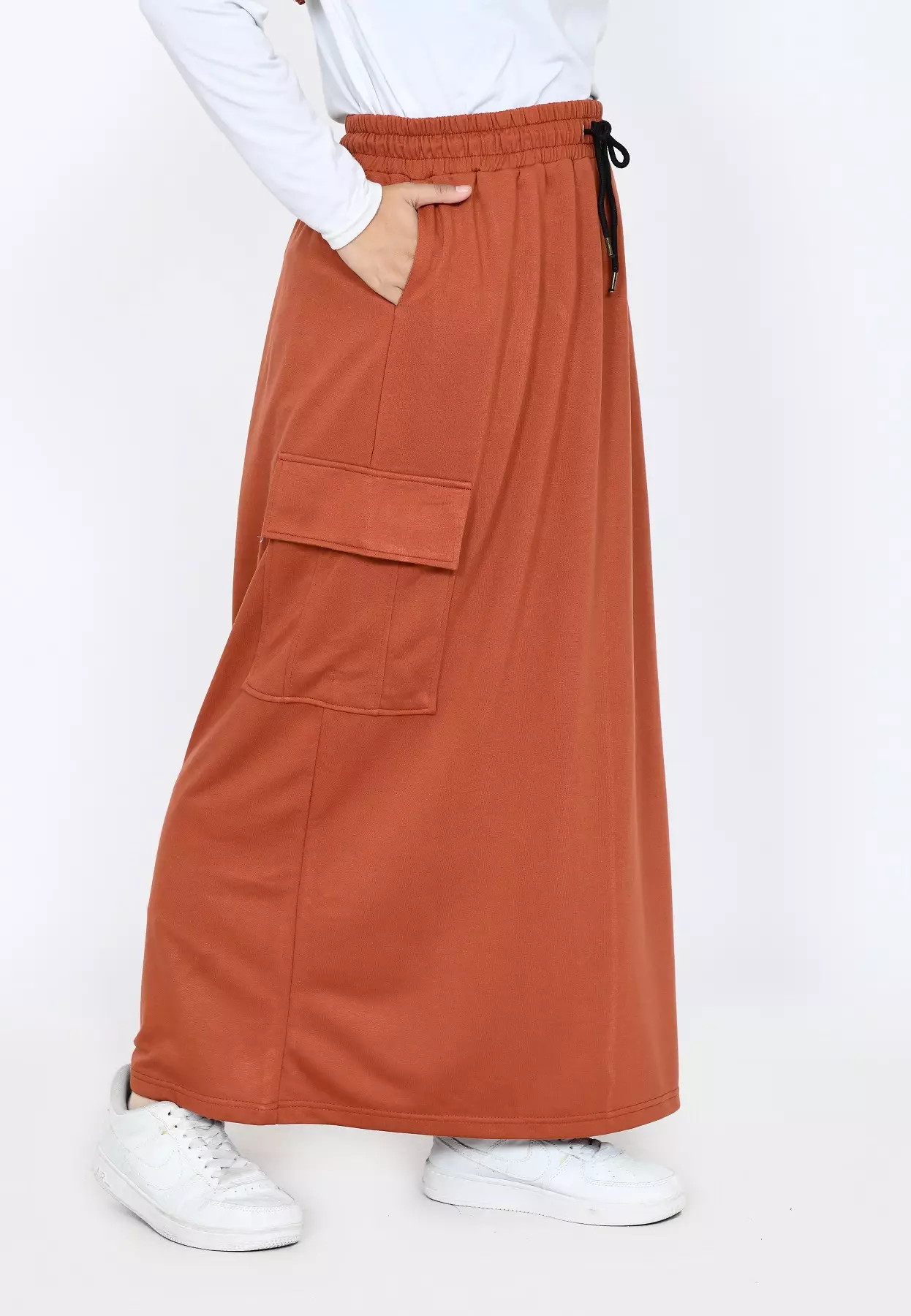 BUNDLE HEMAT 2 PCS Talis Cargo Skirt TERACOTA - ABUMUDA