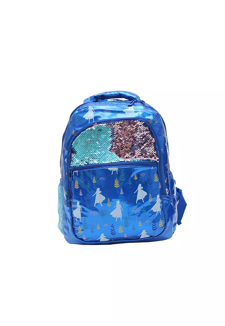 Disney Frozen Tas Ransel Besar Sequin Biru