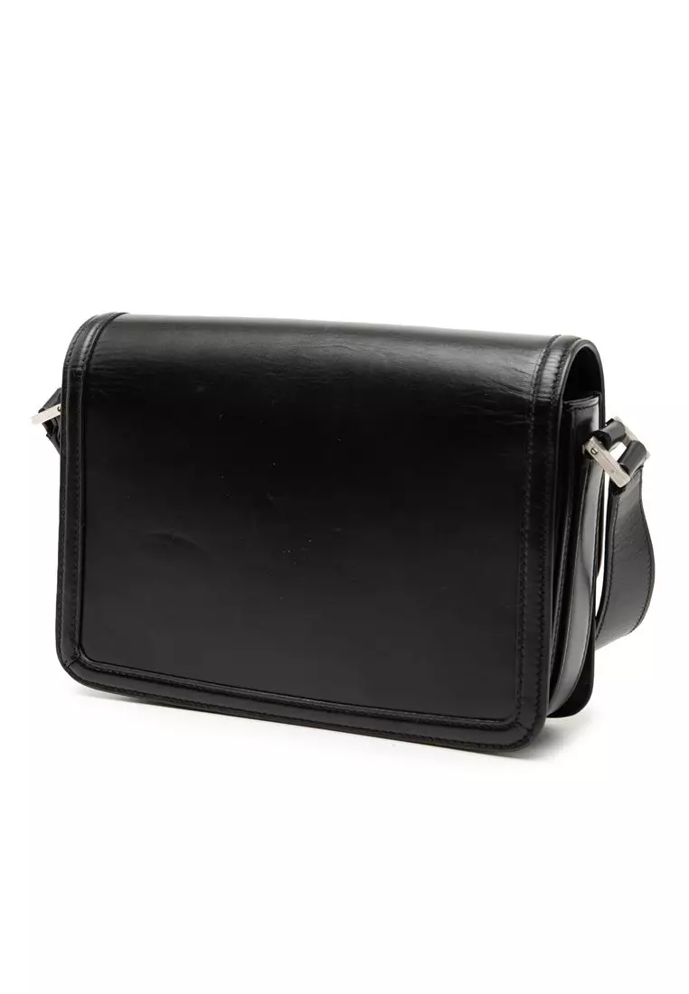 Pre-Loved Saint Laurent Medium Calfskin Solferino Satchel In Box