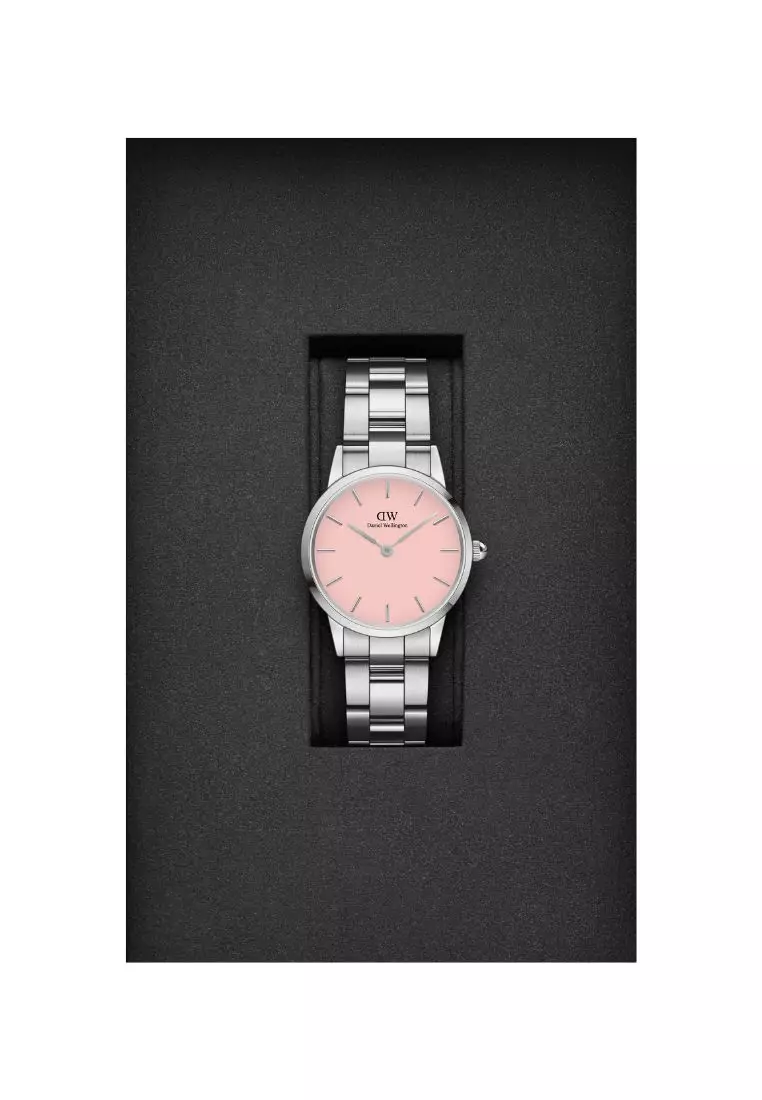 Daniel Wellington Iconic Link Blush 28mm Watch Pastel Pink dial