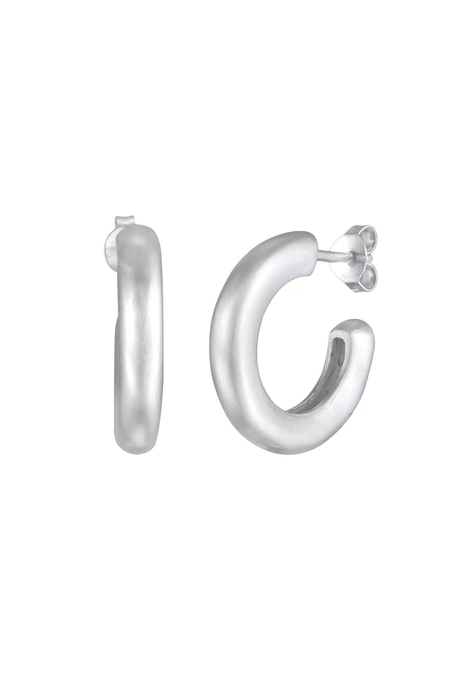 Earrings Men Creol Classic Matt