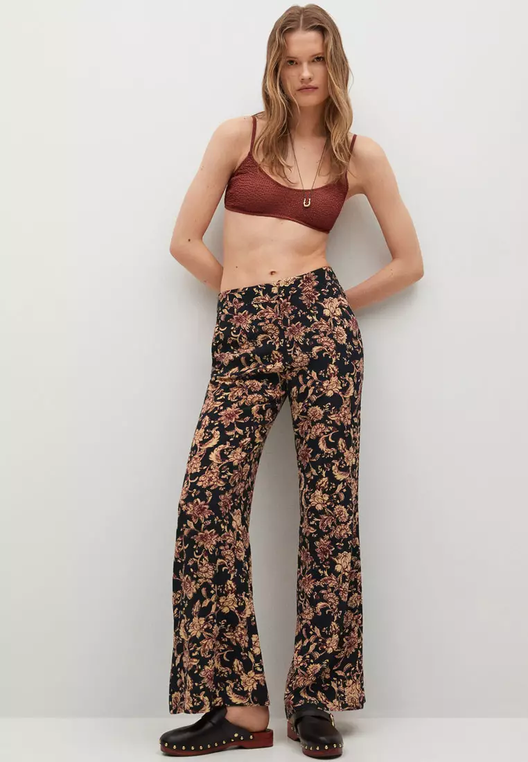 Printed Straight Trousers