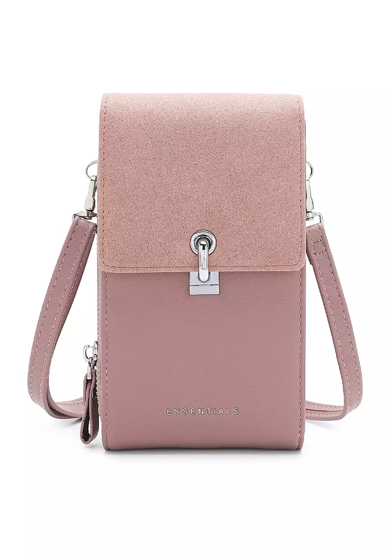 Women's leather cheap sling purse