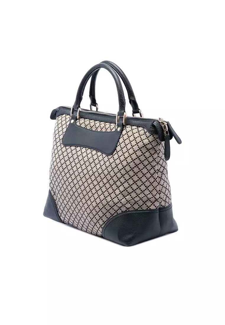 Pre-Loved Gucci Diamante Canvas Catherine Tote