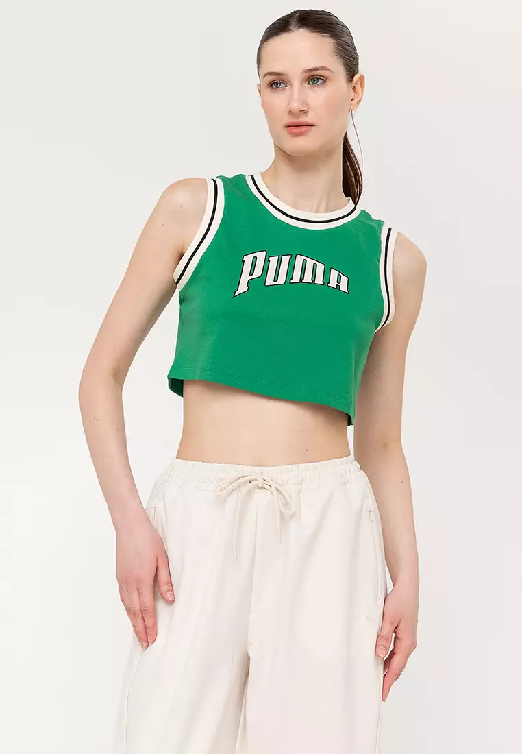 Puma green top shop