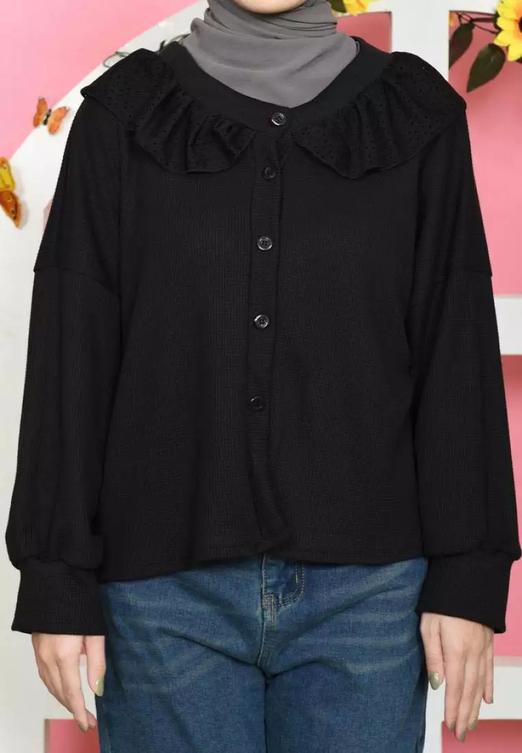 Kyuti Coquette Tops - Black M18806 R62S2