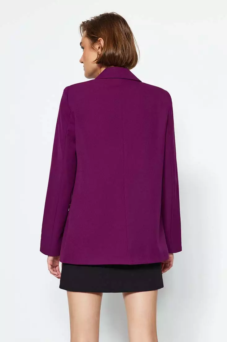 Lining Detailed Blazer Jacket