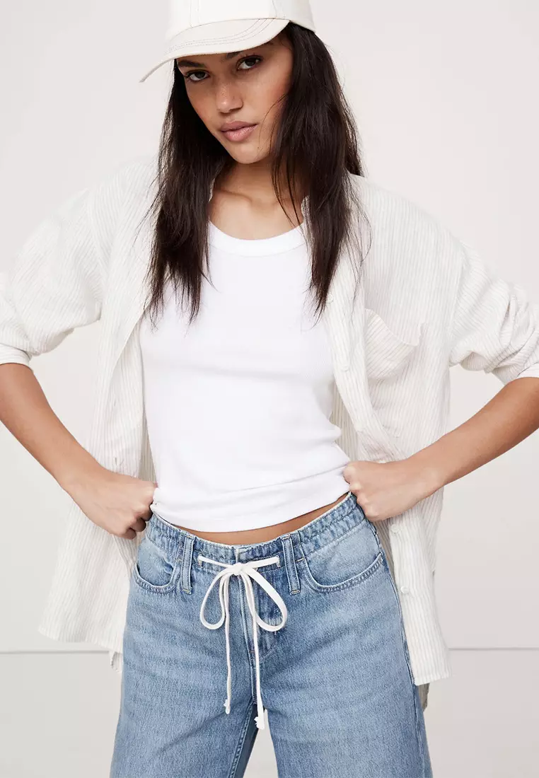 Loose Drawstring Jean