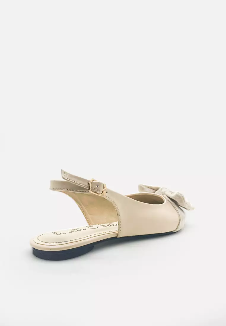 Slingback Women Flat Sandal with Bow