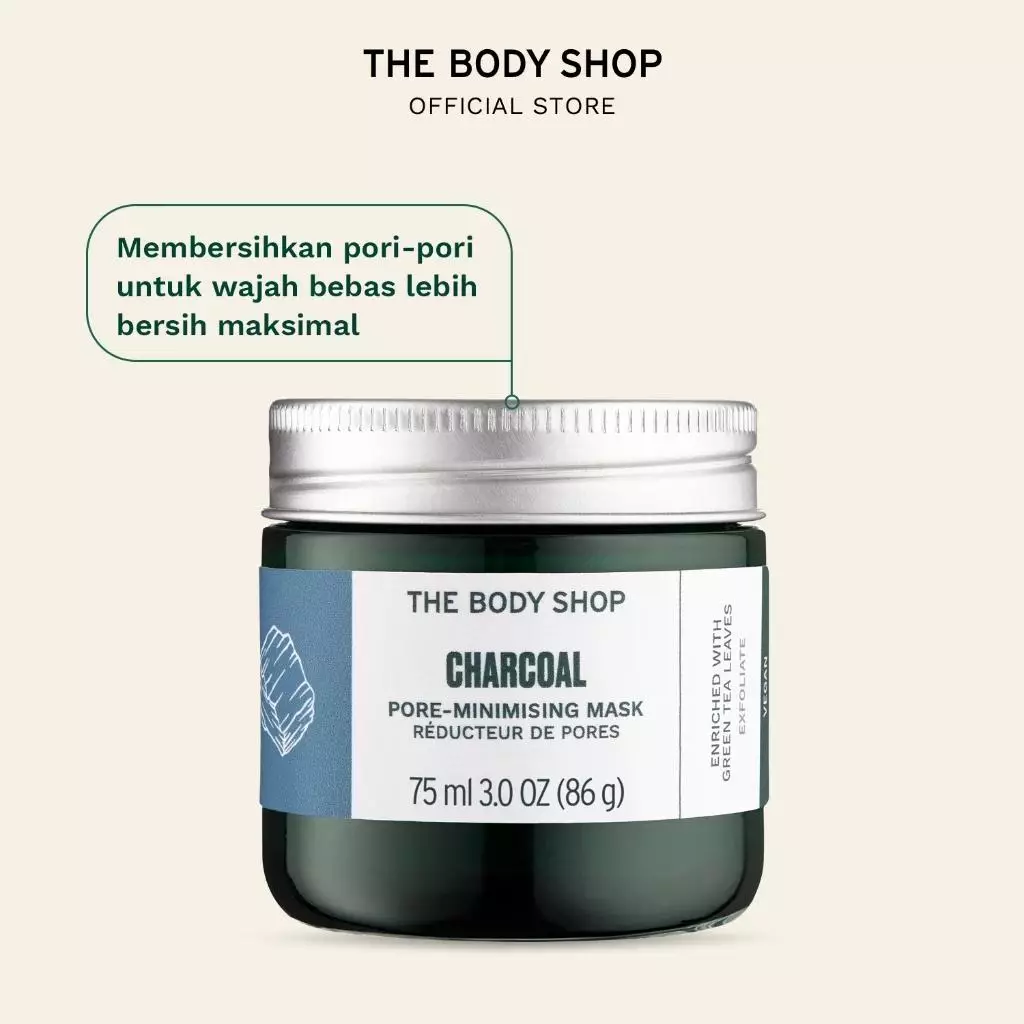 Charcoal Pore Minimising Face Mask 75ml