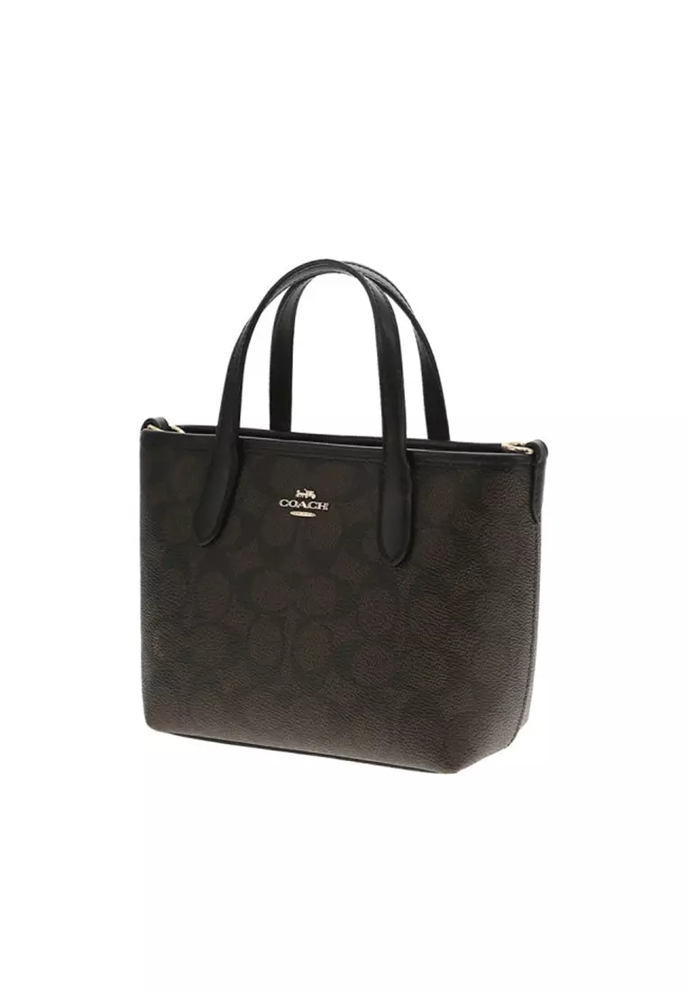 Women's Shoulder Bag in Walnut Wood Color with Black CW032