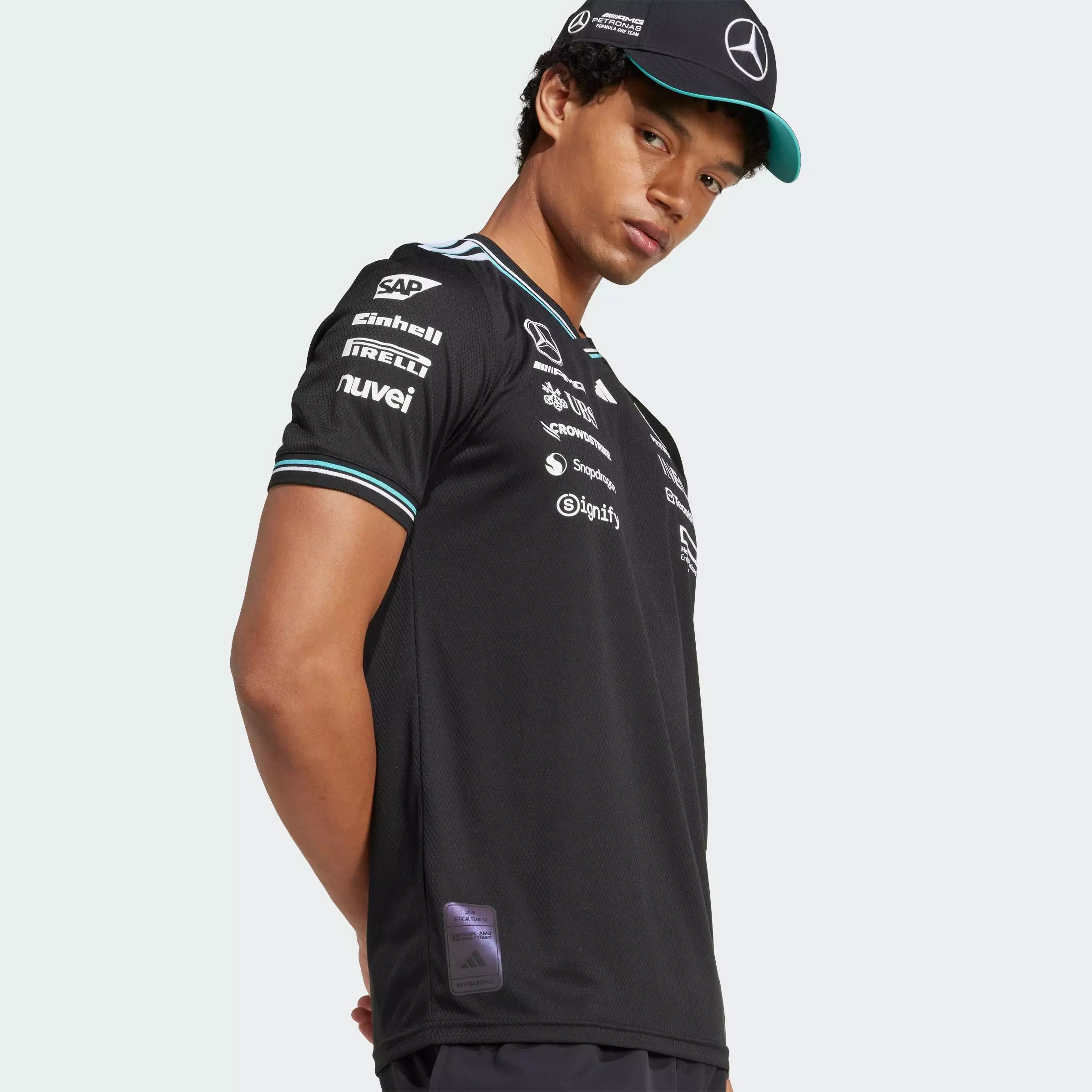 Motorsport MERCEDES - AMG PETRONAS FORMULA ONE TEAM DRIVER JERSEY AUTHENTIC Men Black JY2607