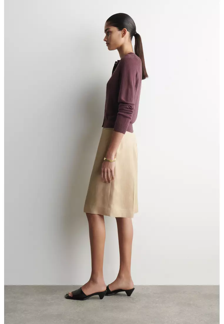 KNITTED LINEN CARDIGAN