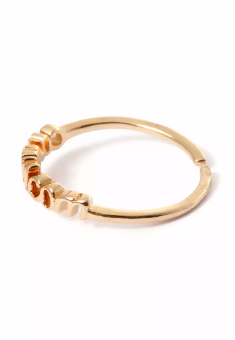 Ring Casual Rasi Bintang Perhiasan Aksesoris Fashion Wanita Gold - Capricron