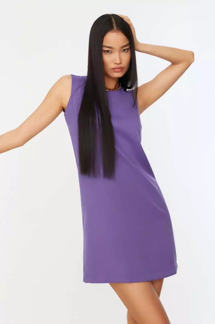 Trendyol Mini Shift Regular Dress Vestido para Mujer