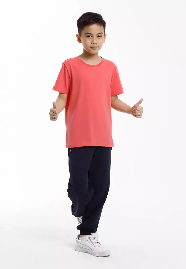 Forest Kids Unisex Premium Soft-Touch Cotton Regular Fit Round Neck T-Shirt - FK82001-53DkPink