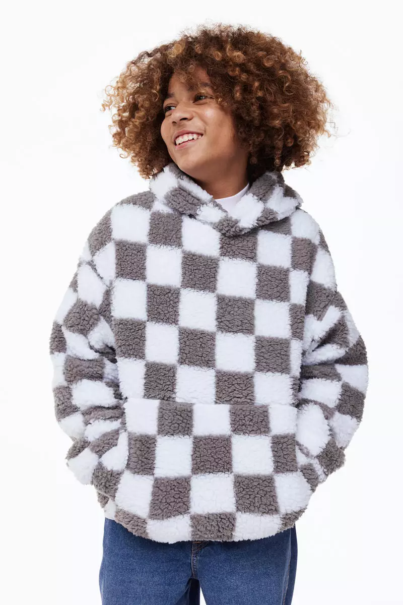 Buy Hu0026M Teddy hoodie 2023 Online | ZALORA Singapore