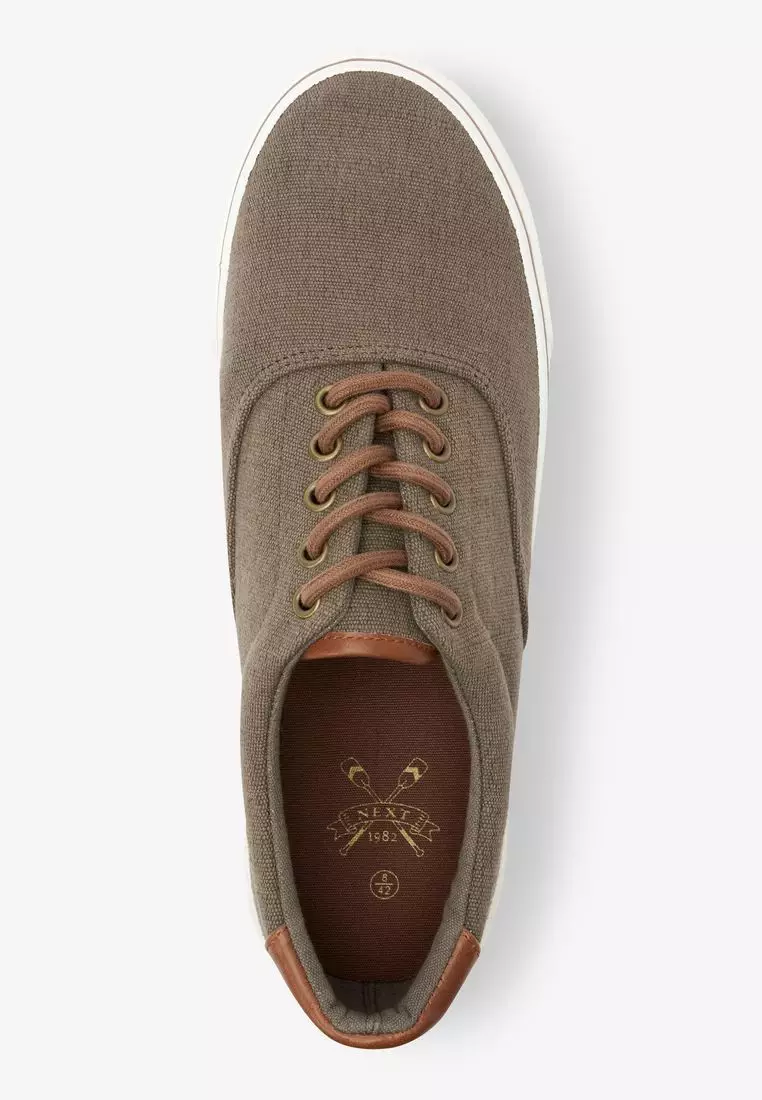 next mens canvas shoes